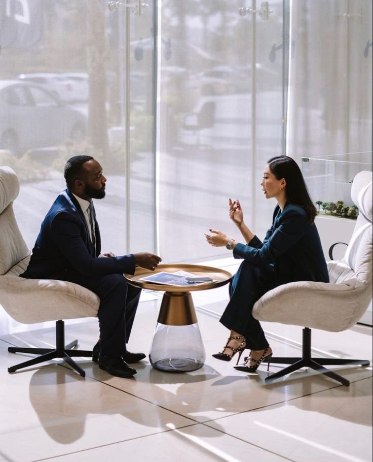 African business and logistics professionals